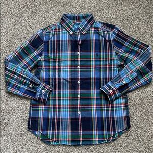 Boys Polo by Ralph Lauren NWOT Plaid Button Down Dress Shirt, Size 10/12